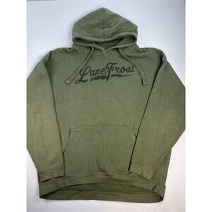 Lane Frost Hoodie Green Spellout Signature Men's Size XL